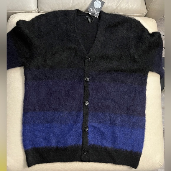 NWT - Good Man Brand Men’s Mohair Wool Blended Cardigan - Size L - Picture 4 of 8